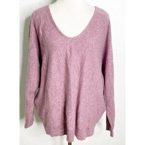 Ryllace 100% Cashmere  Light Purple Dolman Sleeve Sweater Plus 2X‎ Fairy Core